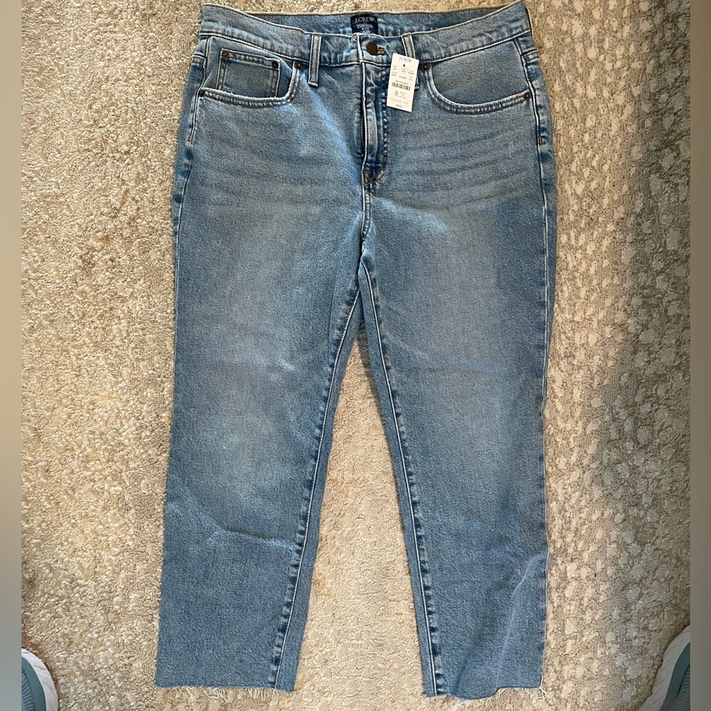 NWT J.Crew Light-wash Denim Petites. Essential Straight Jean